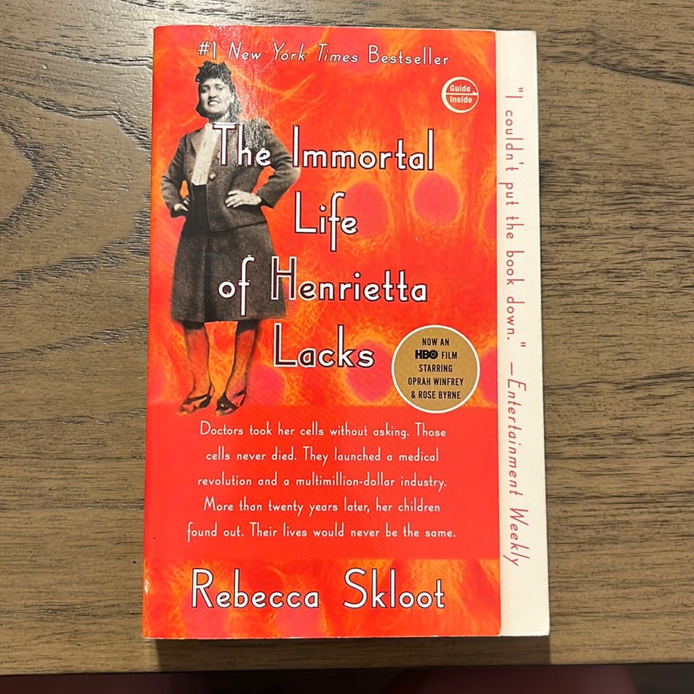 The Immortal Life of Henrietta Lacks by Rebecca Skloot book